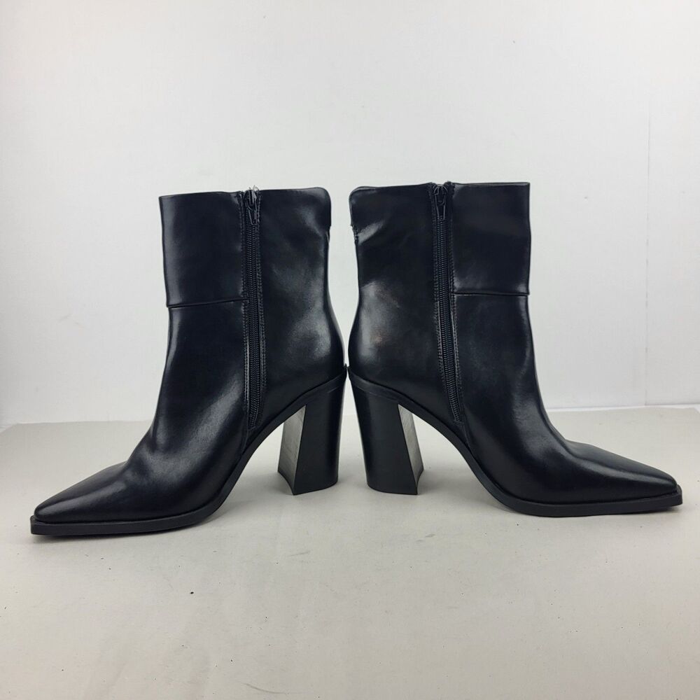 Steve Madden Silvee Boot Bootie Pointed Toe Black - image 7